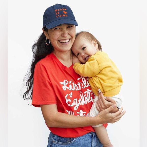 Clare V. x EMC Original Tee in Bright Poppy Red w/White graphic | Size XXL | EUC - Picture 11 of 11